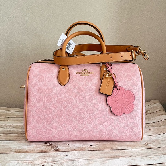 Coach Handbags - NWT!COACH Rowan Large Satchel Bag In Signature Canvas With Charms(CEA19)🌸